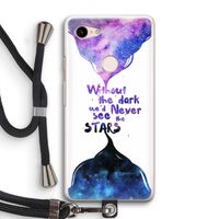 Stars quote: Pixel 3 Transparant Hoesje met koord