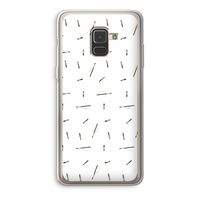 Hipster stripes: Samsung Galaxy A8 (2018) Transparant Hoesje