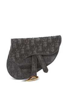 Christian Dior Pre-Owned sac à main Trotter Saddle - Gris