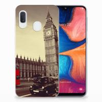 Samsung Galaxy A20e | Silliconen Back Cover | Londen