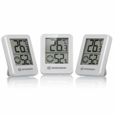 Bresser Temeo Hygro Indicator 3 unit Set white
