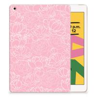 Apple iPad 10.2 | iPad 10.2 (2020) | 10.2 (2021) | Siliconen hoesje | White Flowers