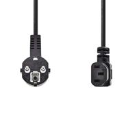 Nedis cegp10020bk100 voedingskabel schuko male haaks - iec-320-c13 haaks 10 m zwart - thumbnail