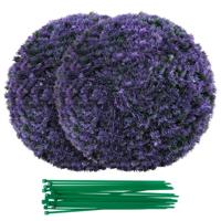 2 Buxus Bol Kunstmatige Lavendel UV-bestendige Kunstmatige Plant Bol Decoratieve Plant 38 cm
