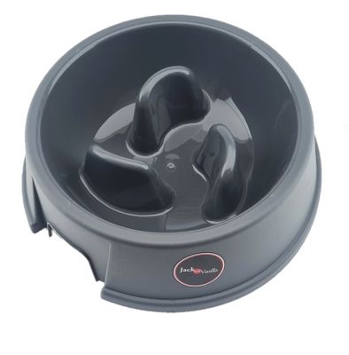 Jack and Vanilla Anti schrok hondenvoerbak - Rond - XXL - Grijs