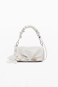 Glanzende strik tas - WHITE - U