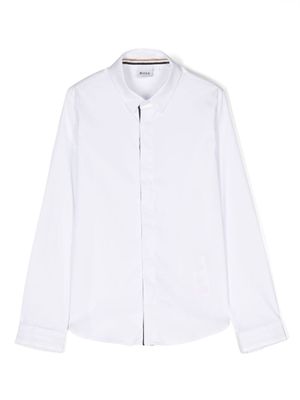 BOSS Kidswear chemise boutonnée à manches longues - Blanc