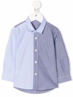 Il Gufo chemise à empiècements contrastants - Bleu