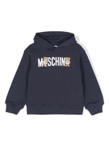 Moschino Kids hoodie à motif Teddy Bear - Bleu