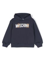 Moschino Kids hoodie à motif Teddy Bear - Bleu - thumbnail