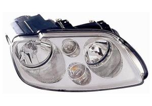Koplamp rechts met knipperlicht 2 X H7 Chrome met motor 5856962