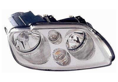 Koplamp rechts met knipperlicht 2 X H7 Chrome met motor 5856962