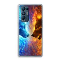 Fire & Ice: Oppo Find X3 Neo Transparant Hoesje