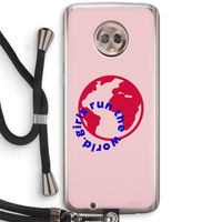 Run The World: Motorola Moto G6 Transparant Hoesje met koord Run The World: Motorola Moto G6 Transparant Hoesje met koord
