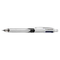 Balpen bic 3kleuren + vulpotl hb 0.7mm m wit