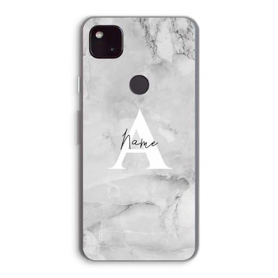 Ivory Marble: Google Pixel 4a 5G Transparant Hoesje