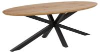 Eettafel Ties Ovaal MDF Naturel 220cm - Giga Living