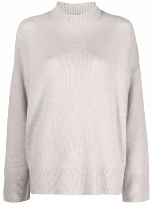 Le Kasha pull en maille fine à col roulé - Tons neutres