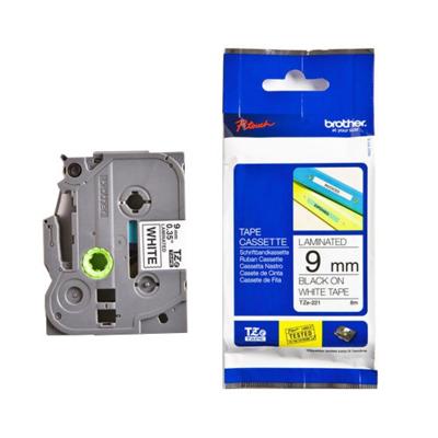 Brother TZE221 tape 9mm zwart/wit