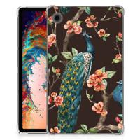 Samsung Galaxy Tab A9 Back Case Pauw met Bloemen - thumbnail