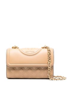 Tory Burch small Fleming crossbody bag - Tons neutres