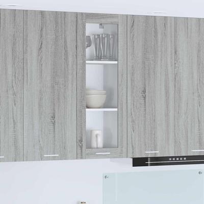 Hangkast Riga Grijs Sonoma 40 x 31 x 100 cm Bewerkt hout Hangkast Riga Grijs Sonoma 40 x 31 x 100 cm Bewerkt hout