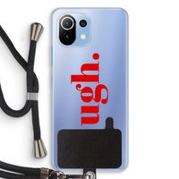 Ugh: Xiaomi Mi 11 Lite Transparant Hoesje met koord