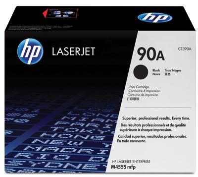 HP toner 90A, 10 000 pagina&apos;s, OEM CE390A, zwart