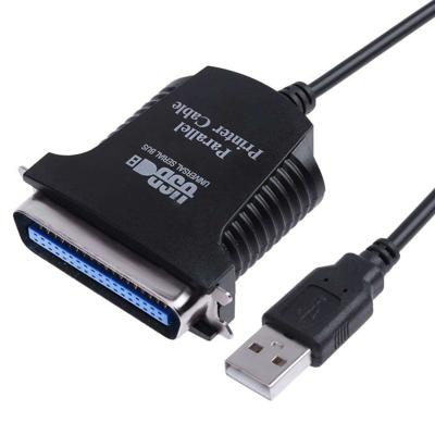 USB naar parallelle 1284 36 Pin Printer adapterkabel kabellengte: 1m(Black)