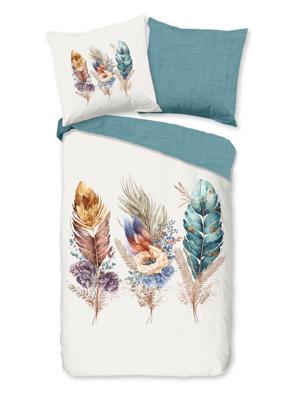 Good Morning Dekbedovertrek "veren" - Multi - (135x200 cm) - Katoen