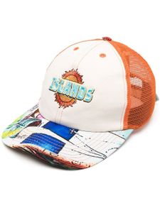Just Don casquette 'Islands' à empiècement en mesh - Blanc