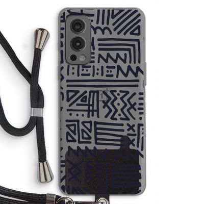 Marrakech print: OnePlus Nord 2 5G Transparant Hoesje met koord