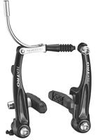 Tektro V-brake remset 836.12 v+a - zwart (bulkverpakking)