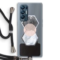 Creatieve toets: Oppo Find X3 Neo Transparant Hoesje met koord