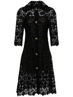 Oscar de la Renta robe-chemise à sequins - Noir - thumbnail