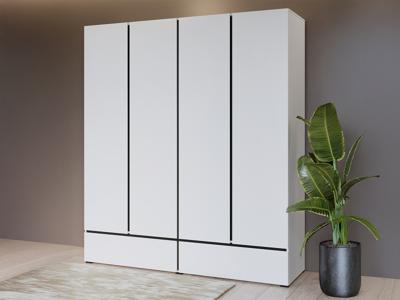 Kast CROSSAIR 4 deuren 2 lades wit