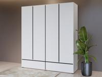 Kast CROSSAIR 4 deuren 2 lades wit Kast CROSSAIR 4 deuren 2 lades wit