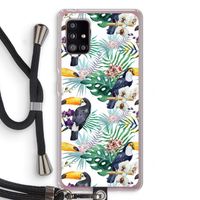 Tukans: Samsung Galaxy A51 5G Transparant Hoesje met koord