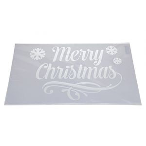 Kerst raamsjablonen/raamdecoratie Merry Christmas plaatjes 54 cm