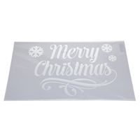 Kerst raamsjablonen/raamdecoratie Merry Christmas plaatjes 54 cm