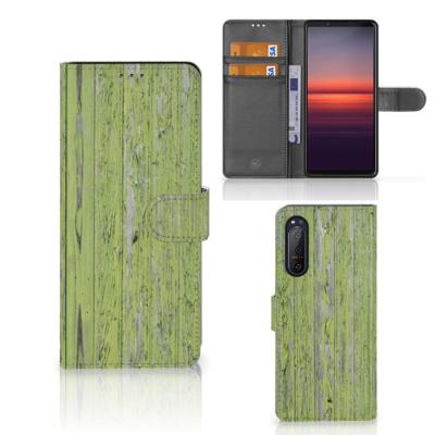 Sony Xperia 5II | Book Style Case | Green Wood