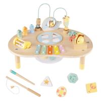 7-in-1 Activiteiten Tafel voor Peuters Montessori Zintuiglijk Speelgoed Vanaf 12 Maanden Houten Muziektabel