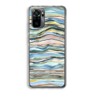 Watercolor Agate: Xiaomi Redmi Note 10 Pro Transparant Hoesje