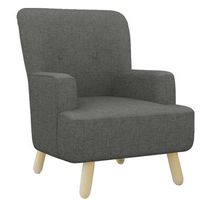 UMIX fauteuil Hudson - stof - lichtgrijs - Leen Bakker - thumbnail