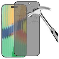 iPhone 15 Pro Max Privacy Full Cover Glazen Screenprotector - Zwarte Rand - thumbnail