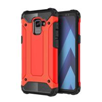 Voor Galaxy A7 (2018) / A750 Magic Armor TPU + PC Combination Case(Red)