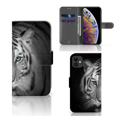 Apple iPhone 11 | Telefoonhoesje | Met pasjeshouder | Tijger