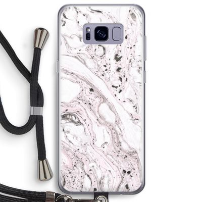 Mengelmoes: Samsung Galaxy S8 Plus Transparant Hoesje met koord