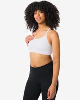 HEMA Naadloze Sporttop Light Support Wit (wit)