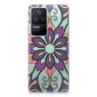 Xiaomi Poco F4 TPU Case Purple Flower - thumbnail